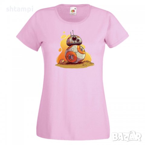 Дамска тениска Star Wars BB-8 WOMEN Star Wars Игра,Изненада,Подарък,Геймър,, снимка 11 - Тениски - 36788699