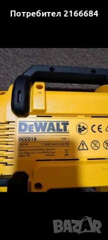 Компресор Dewalt DCC018-18V, снимка 5 - Компресори - 50669356