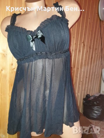 Комплект тюлено нощничка с прашка, снимка 3 - Корсети, бюстиета, топове - 27653156