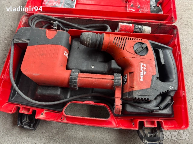 Hilti TE 7-C перфоратор с прахоуловител, снимка 2 - Перфоратори - 53453353