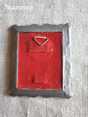 Стара метална иконка, снимка 3 - Антикварни и старинни предмети - 37500176