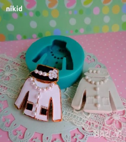 Яке палто с шапка силиконов молд форма декорация торта фондан шоколад гипс