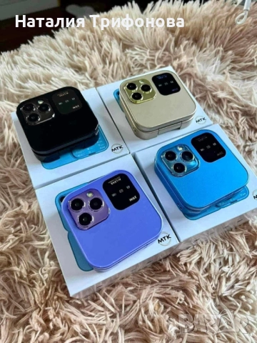 Сгъваем мобилен телефон i16 Pro – 2 SIM, камера, фенерче, FM радио