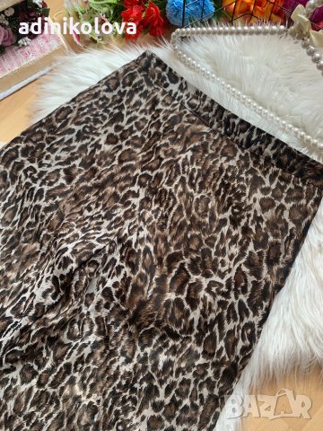 Ефирен леопардов панталон, снимка 4 - Панталони - 33362469