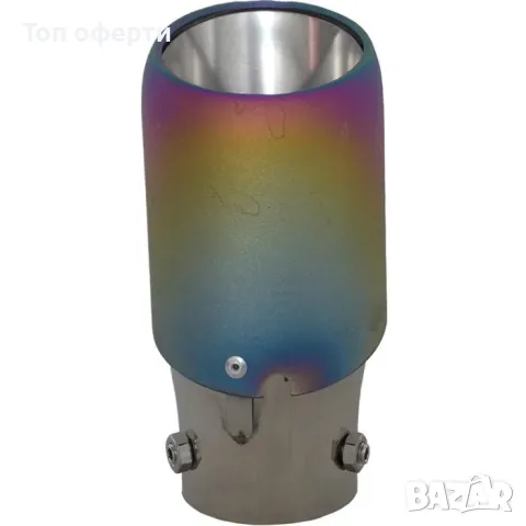 Накрайник ауспух 2471 цветен, сив, карбон, черен 60мм-63мм, снимка 13 - Аксесоари и консумативи - 48822771