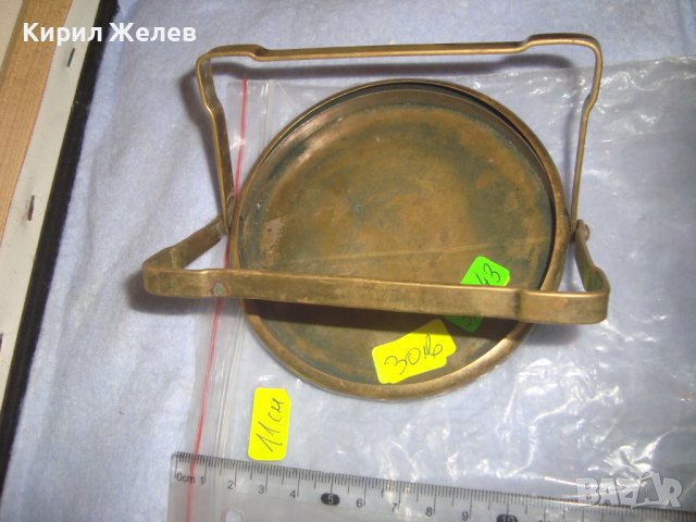 СТАРА АСТРОЛОГИЧНО ОРНАМЕНТИРАНА БРОНЗОВА ДЕКОРАТИВНА ЧИНИЙКА ЗОДИЯ ТЕЛЕЦ МАЙСТОРСКА РАБОТА 32243, снимка 2 - Антикварни и старинни предмети - 38258093