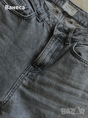 Черни дънки mom jeans Terranova, снимка 1 - Дънки - 44080528