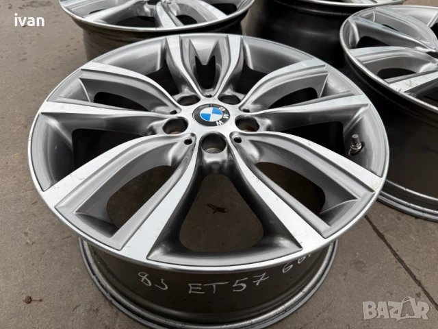 4 бр. оригинални алуминиеви джанти BMW 18 цола 5x112 , централен отвор 66.6, ET57, 8J, снимка 8 - Гуми и джанти - 50492035