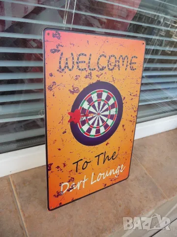 Метална табела разни Дартс зона стрелички мишена точност играчи, снимка 2 - Декорация за дома - 49801755