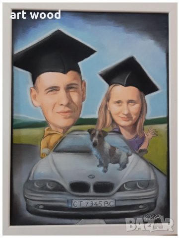 Ръчно рисувани портрет или карикатура/шарж по снимка, снимка 7 - Други ценни предмети - 27567566