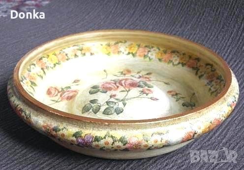 Рисувани шишета-вази, затваряеми бутилки, уникатни чаши, чинии, фруктиери, кашпи, снимка 16 - Обзавеждане за заведение - 36921424