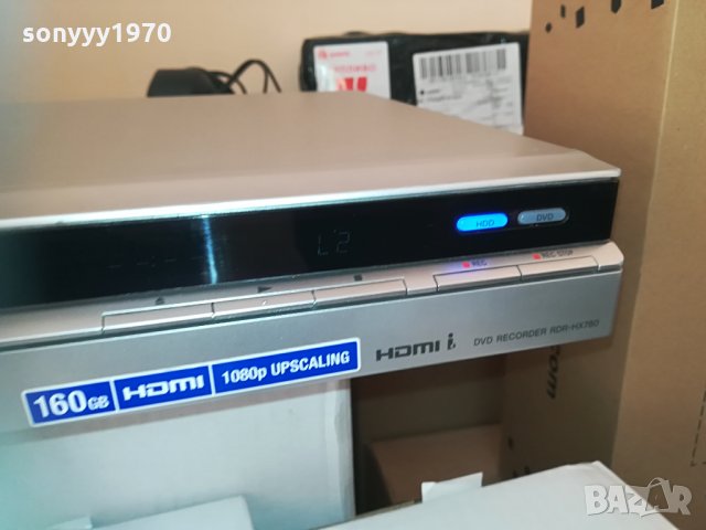 sony recorder usb/hdmi 160gb hdd/dvd model rdr-hx780 1304211338, снимка 4 - Плейъри, домашно кино, прожектори - 32531061