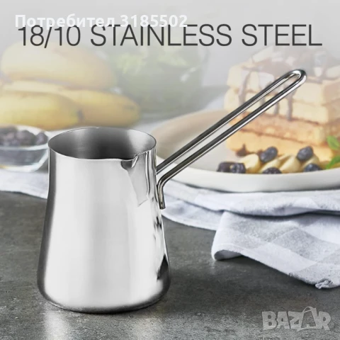 Елегантен дизайн джезве за кафе от висококачествена неръждаема стомана, снимка 4 - Аксесоари за кухня - 51277070