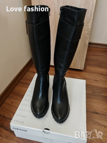 Черни ботуши от естествена кожа , снимка 2 - Дамски ботуши - 51495838