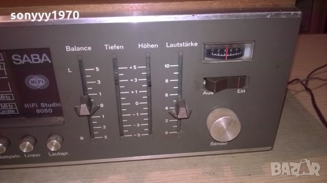 SABA HIFI STUDIO 8050 STEREO RECEIVER-ВНОС ХОЛАНДИЯ, снимка 11 - Ресийвъри, усилватели, смесителни пултове - 27793642