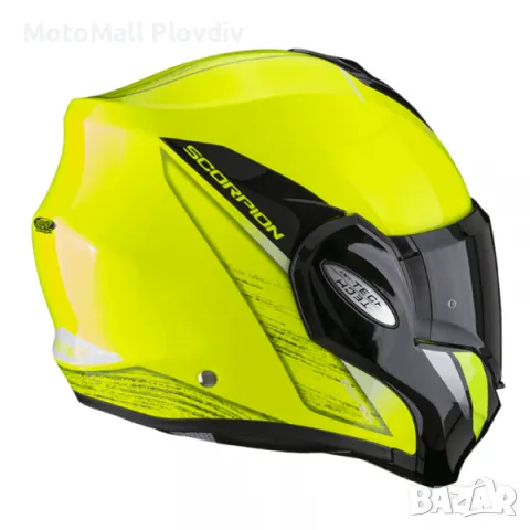 Scorpion EXO-TECH EVO PRIMUS Neon Yellow-Black, снимка 2 - Аксесоари и консумативи - 50435276