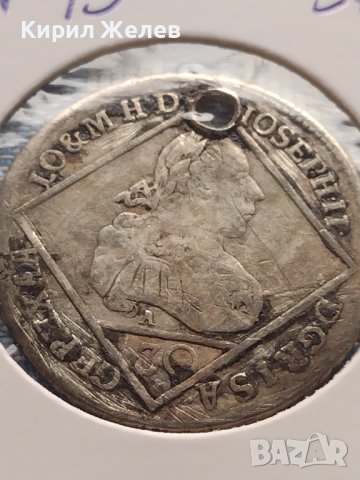Сребърна монета 30 кройцера  1768г. Йозеф втори Виена Свещена Римска Империя 26745, снимка 7 - Нумизматика и бонистика - 42999762