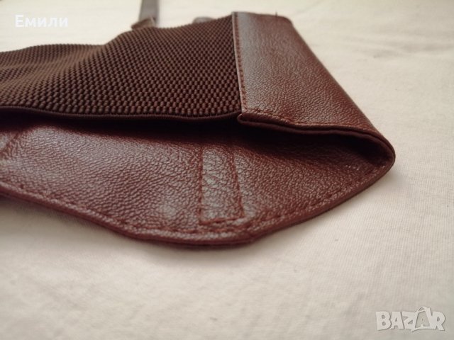 Кафяв кожен корсет-колан с презрамки и катарами р-р XS, S, M, снимка 16 - Корсети, бюстиета, топове - 43676328