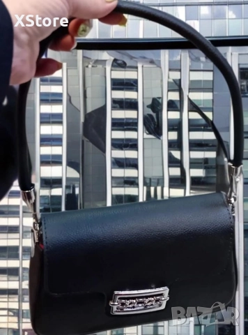 Малка дамска кожена чанта с тик-так закопчаване. Различни цветове , снимка 6 - Чанти - 52584264