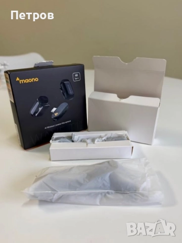 Безжичен микрофон с AI шумопотискане - USB-C порт, чисто нов, снимка 5 - Микрофони - 52810878