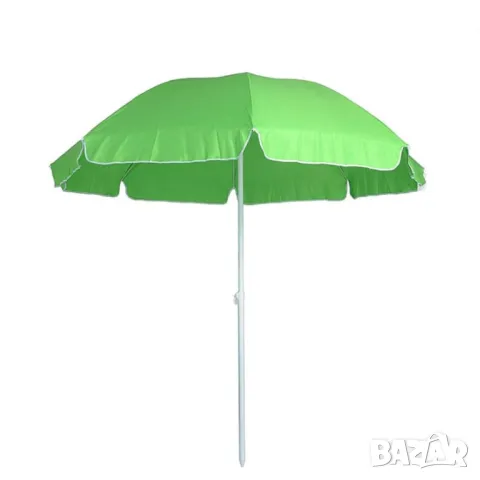 Градински чадър, осмоъгълен, чупещ, зелен, 200 см, снимка 3 - Градински мебели, декорация  - 49465877