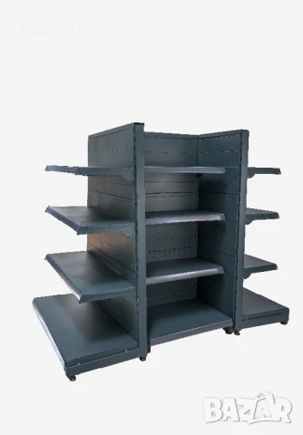 Стелажи за магазин в тъмно сив мат/НОВИ/ЕКО ЛАЙН, снимка 2 - Стелажи и щандове - 50869259