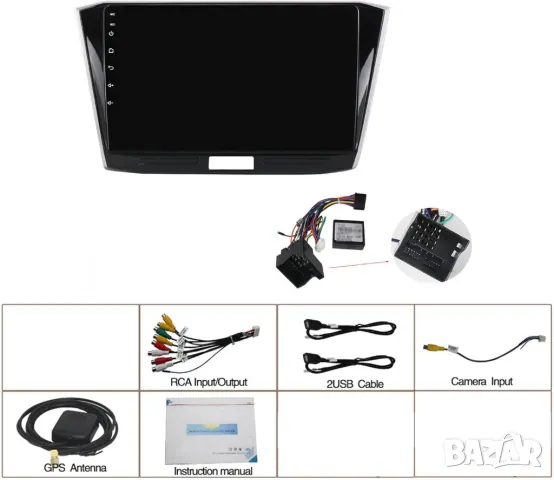Мултимедия, Двоен дин, за VW Passat B8, Андроид, навигация, 2 Дин Пасат, плеър с Android, Volkswagen, снимка 8 - Аксесоари и консумативи - 39452939