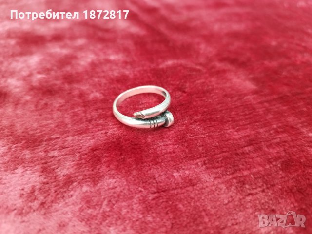 Сребърен пръстен №2730 , снимка 1 - Антикварни и старинни предмети - 38226052
