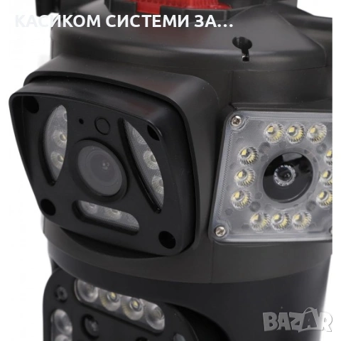 4G SIM ТРОЙНА IP Камера ( APP:V380PRO) Въртяща водоустойчива WiFi камера с 3 обектива, снимка 3 - IP камери - 53245210