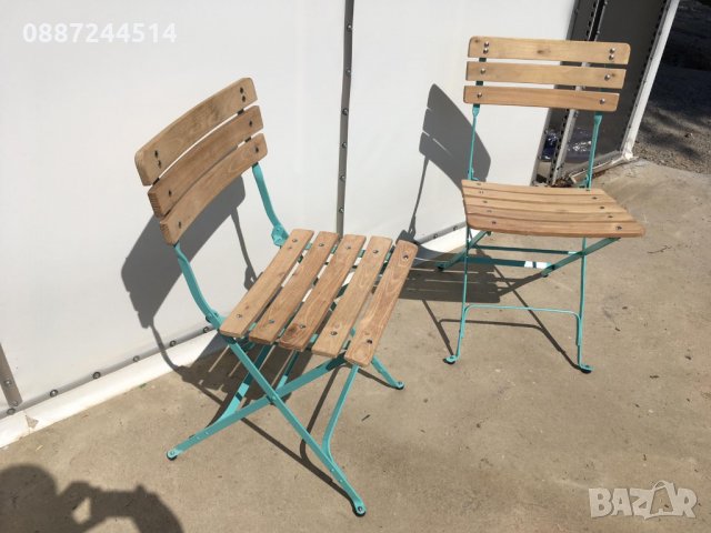 згъваеми Френски столчета от 60те години реставрирани, снимка 1 - Други стоки за дома - 33517066