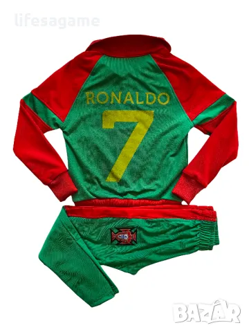 Детски футболен комплект с дълъг ръкав Португалия Роналдо екип Portugal Ronaldo анцуг