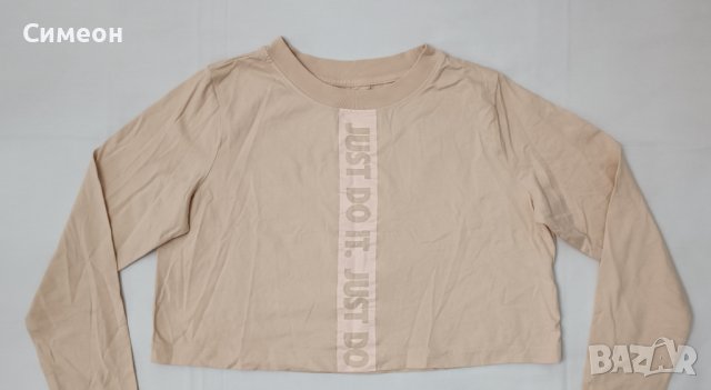 Nike Sportswear Long Sleeve оригинална блуза L Найк памук спорт, снимка 2 - Спортни екипи - 44046758