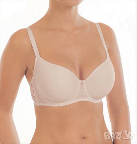 Бежов сутиен с дантелен гръб Nikol Djumon 70I, снимка 1