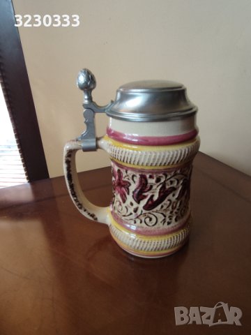  Халби за бира с капак, снимка 3 - Антикварни и старинни предмети - 44131476