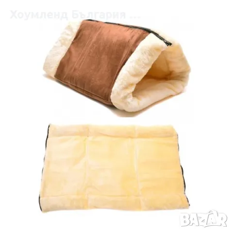 Самозатопляща се мека постелка котка 2в1 легло и къщичка, снимка 7 - За котки - 48770376