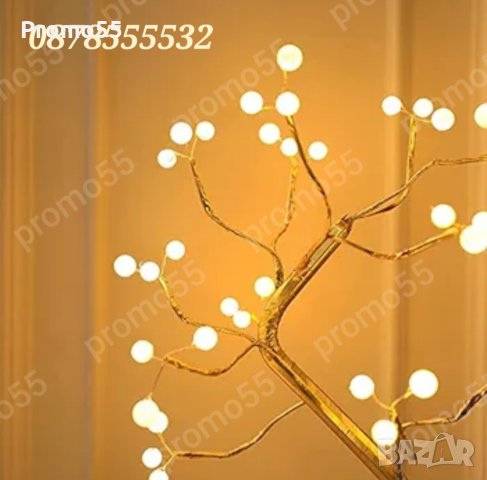 ПРОМО! Ново! Настолна Лед Лампа Модел на Дървото Бонсай 36 Лед Перли, снимка 5 - Други - 42949950