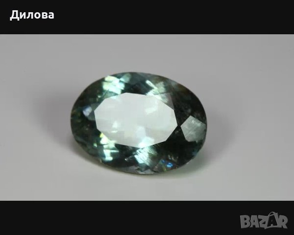 3,56 кт рядък син рутилов аквамарин, снимка 2 - Други - 43798525