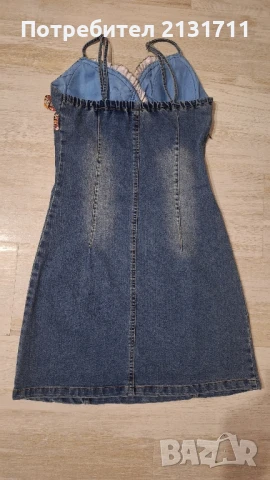 Дънкова рокля , снимка 4 - Рокли - 51085392