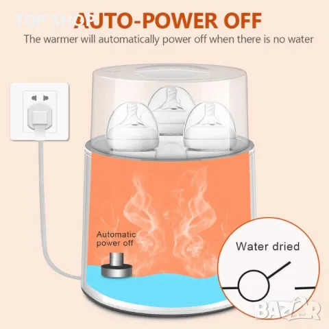 Стерилизатор на бебешки бутилки с LED дисплей, бързо загряване, таймер, снимка 5 - Стерилизатори - 49723856