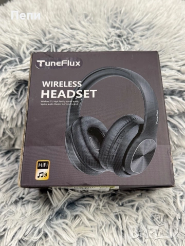 Слушалки TuneFlux Wireless Headset – комфорт и звук без кабели, снимка 2 - Bluetooth слушалки - 53360014
