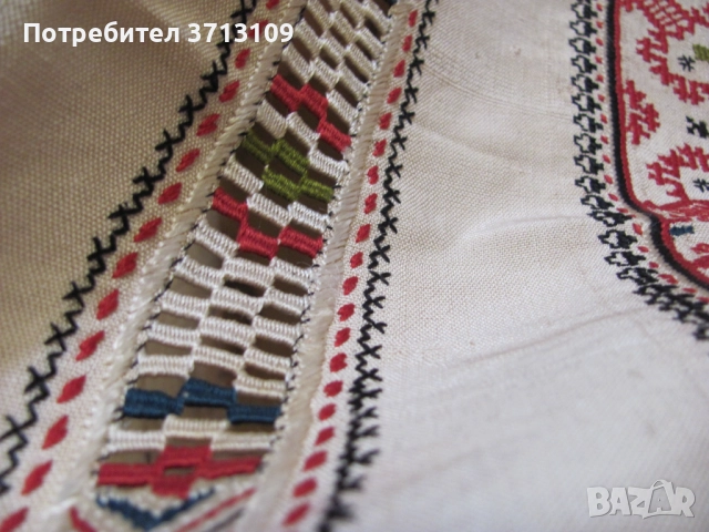 Старо каре , ръчна бродерия върху коприна 96х96см., снимка 9 - Антикварни и старинни предмети - 51834747