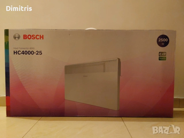 Конвектор Bosch HC 4000 2500 W, комплект с крачета Bosch, снимка 12 - Радиатори - 53403571