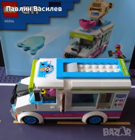 Лего 60314 камион за сладолед Lego кемпер полицейска кола, снимка 1 - Конструктори - 48673508