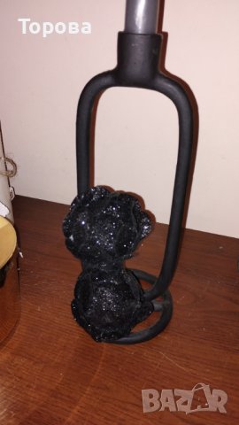 Метален свещник с декорация , снимка 2 - Декорация за дома - 43620741