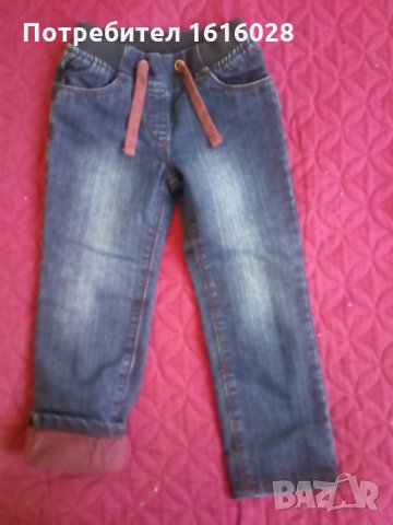 Нови детски дънки с подплата - Унисекс размер 110, снимка 3 - Детски панталони и дънки - 35527221