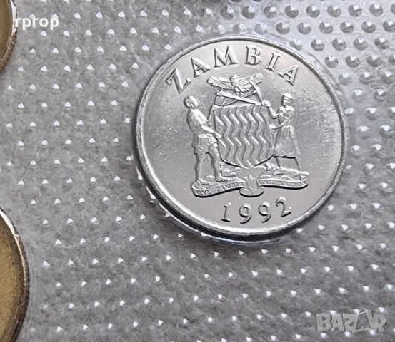 Замбия. Африка. Сет от 5 монети. 1992 година. UNC., снимка 11 - Нумизматика и бонистика - 49601605