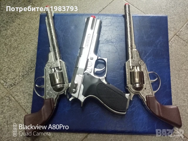 Три чисто нови метални капсули детски пистолетчета., снимка 2 - Ловно оръжие - 51181810