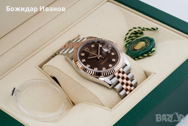 Rolex Datejust 41 Gold/Steel (ORIGINAL) Chocolate Diamond Dial Jubilee - Ref: 126331, снимка 4 - Мъжки - 37453210