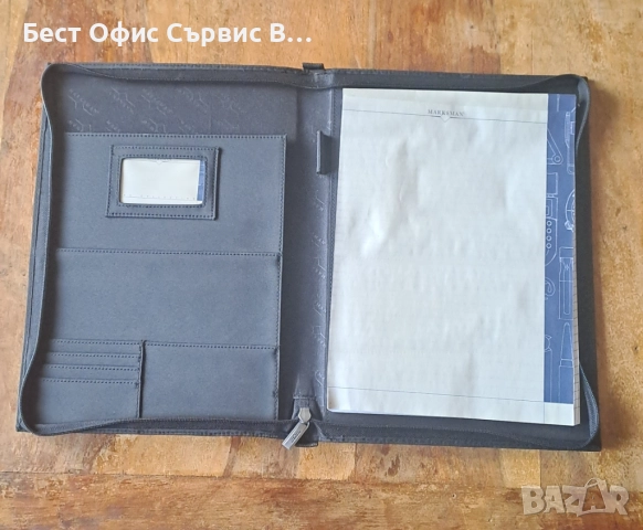 папка луксозна за документи без/с цип Марксман Marksman черен размер А4, снимка 11 - Ученически пособия, канцеларски материали - 52317671