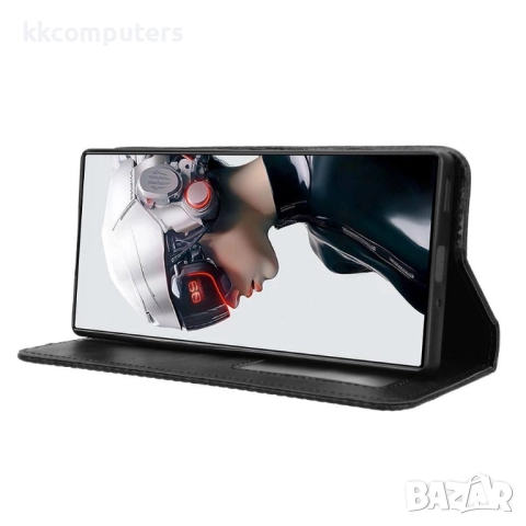 Кожен калъф с портфейл за ZTE nubia Red Magic 9 Pro 5G / 9 Pro+ 5G | Ретро дизайн с магнит | Вкл. Пр, снимка 5 - Резервни части за телефони - 52467074